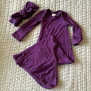 Kate Quinn gown with matching headband